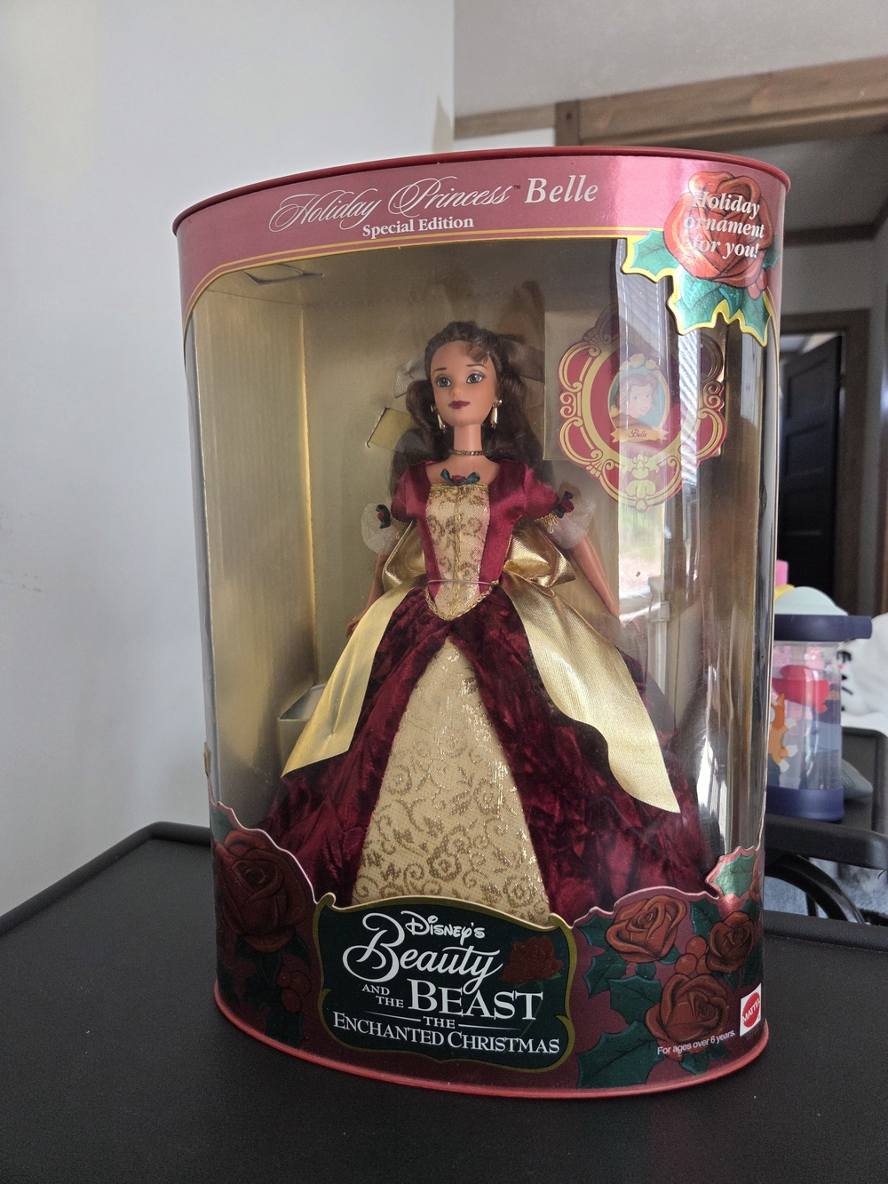 Disney Holiday Princess Belle Special Edition Doll - Red & Gold Gown 1997